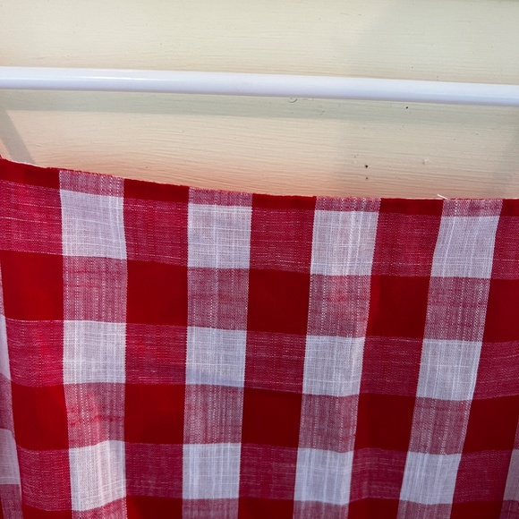 *NWT* ALTAR'D STATE Red & White Checkered Sleeveless Top w/Buttons - Picture 6 of 11